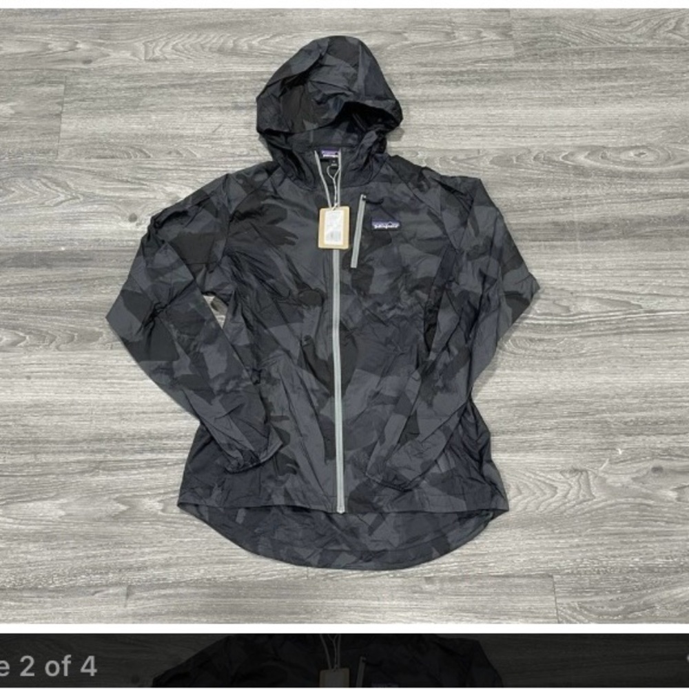NWT Patagonia Houdini Jacket / Sold out/Unavailable Painted Fields Big Black